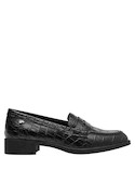 mocasines elegantes de cuero negro para uso diario en ciudad