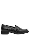mocasines elegantes de cuero negro para uso diario en ciudad