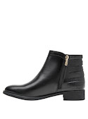 Botín negro para mujer, diseño anatómico, perfecto para combinar con jeans.