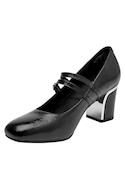 zapatos de tacón negro para mujer, estilo formal, ideal para eventos elegantes.