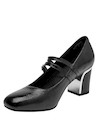 zapatos de tacón negro para mujer, estilo formal, ideal para eventos elegantes.