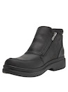 Botines de cuero negro para hombre, estilo casual, ideales para actividades diarias.