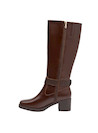 cafés botas de cuero mujer estilo casual ideales para uso diario y actividades informales.