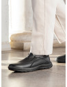 mocasín negro hombre casual cuero para trabajo y tiempo libre
