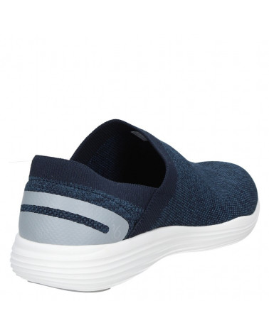 zapatilla azul mujer, textil sintético, estilo casual, confort y maleabilidad