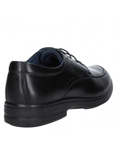 Zapato de cuero negro, estilo Derby para hombre, perfecto para el día a día.