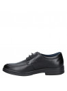 Zapato Derby negro de cuero, diseño masculino para eventos formales.
