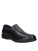 Zapato negro de cuero para hombre, estilo casual, con tecnología AIRFLOW.