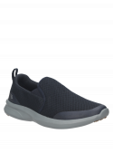 zapatilla urbana azul para hombre, diseño juvenil, cómoda y hecha de malla transpirable.