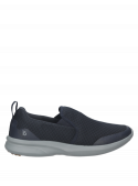 zapatilla azul masculina, estilo urbano, ligera y adaptable, ideal para uso diario.