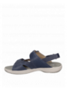 Calzado femenino azul de cuero, ideal para uso casual, ofrece comodidad y libertad al caminar.